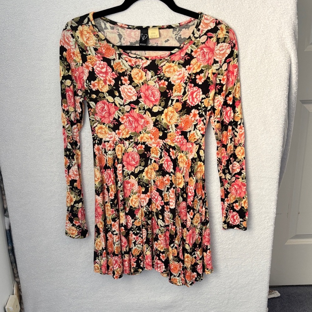 Floral Long Sleeve Dress